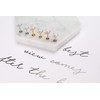 JINSAWW Piercing para labret de acero inoxidable con rosca interna,