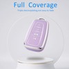 Flensent Key Fob Cover with Keychain for Toyota Highlander RAV4