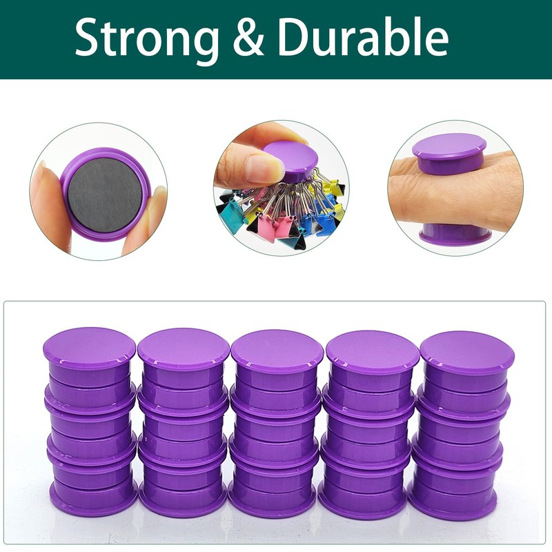 ZDZBLX Fridge Magnets, 30 Pack Strong Small Whiteboard Magnets, Heavy