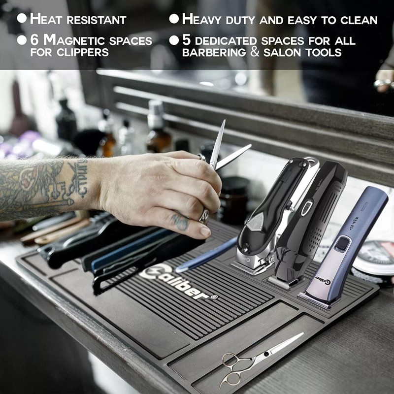 Caliber Pro Magnetic Mat - 6 Magnetic Spaces for Clippers