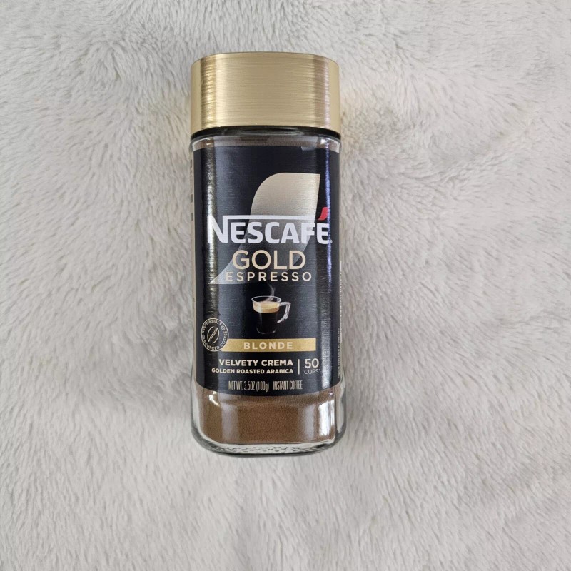 NESCAFÉ Gold Espresso Blonde, Instant Coffee, 3.5 Oz, BLONDE VELVETY