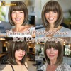 QUEENTAS Peluca Corta Marrón Estilo Bob Para Mujer, Recta Hasta