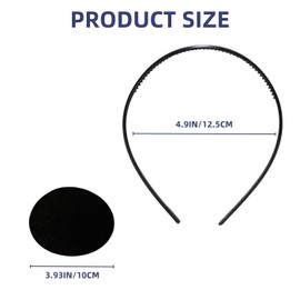 Graduation Cap Holder, Upgrade Graduation Cap Headband Insert Grad Hat Headband for Graduation Cap Gift Secures Your Graduation Cap Don't Change Your Hair Black