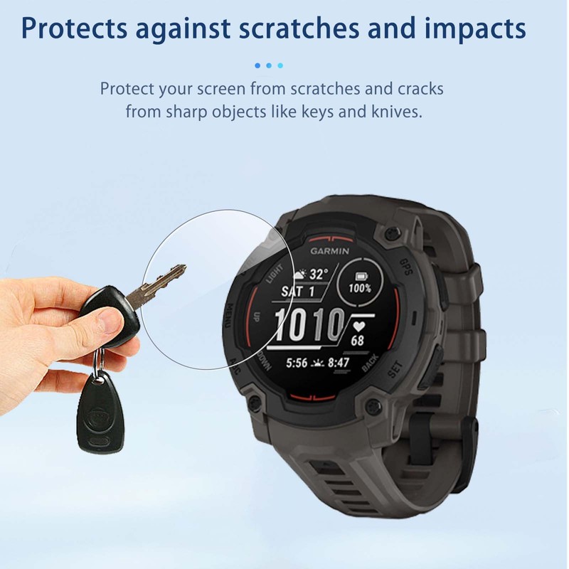 NOUKAJU [4pack] Screen Protector for Garmin Instinct E-45mm, Smartwatch Screen
