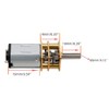 CHANCS Variable Speed Motor 12V N20 DC 40RPM Gear Motor
