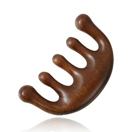 MWUMRCM Wooden Comb, Wooden Hair Comb, Multipurpose Scalp Gua Sha Comb, Sandalwood Massage Comb for Men and Women, Head Care, Relaxation, Acuppoint Massage