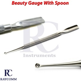 Medspo / London Instruments Manicure Skin Care Cuticle Beauty Gouge With Spoon Nail Care Salon Home Use Tool