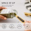Gold Magnetic Measuring Spoons with Leveler - Featuring 8-Piece Upgraded
