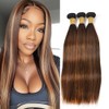 BilltiiWW Highlight P430 Straight Bundles Ombre Straight Bundles Brown and