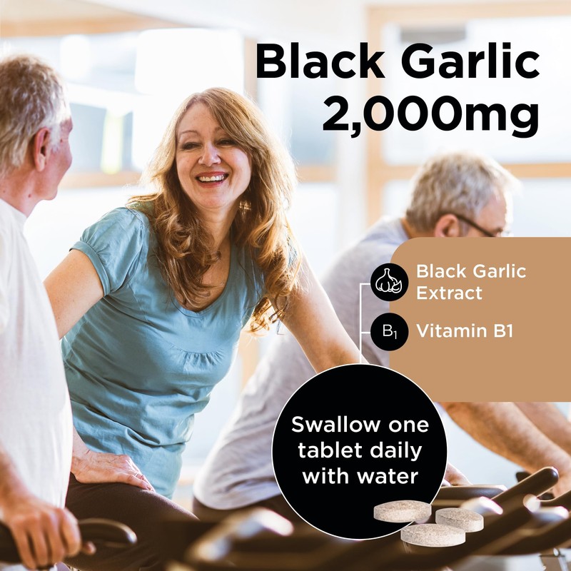 Healthspan Black Garlic 2,000mg | 90 Tablets | Heart Health