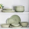 AmorArc Ceramic Dinnerware Sets,Handmade Reactive Glaze Plates and Bowls Set,Highly