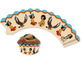 YAKARI 12 Cupcake Banderoles Muffins and Cupcakes // Indian Boy Sioux Little Thunder Party Children's Birthday Birthday Children Theme Party