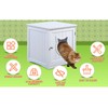 Cat House Side Table, Nightstand Pet House, Litter Box Furniture