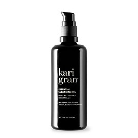 Kari Gran, Essential Cleansing Oil, Organic Oil Cleanser for All Skin Types, Hydrates & Balances, 3.4 fl oz - Size: 100ml