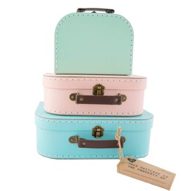 Sass & Belle Pastel (Set of 3) Retro Suitcases