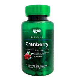 5H8 Nutrition | Cranberry Arándano | Suplemento Alimenticio a Base de Arándano Vitamina C y Vitamina E | Fórmula Avanzada con 90 Capsulas de 475 mg c/u
