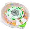 Live Fine 28-Day Automatic Pill Dispenser with Upgraded LCD Display,