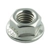 Eisenwaren2000 M8 nuts with flange and locking ribs (50 pieces)