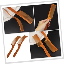 Minkissy 2pcs Professional Hair Combs for Adults S-Shape Styling Combs for Hair Cutting and Sectioning Durable Lightweight Anti-Static Design for Salon and Home Use