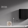 GEEKCOOK Simple Square Cement Desk Clock for Office Home Living