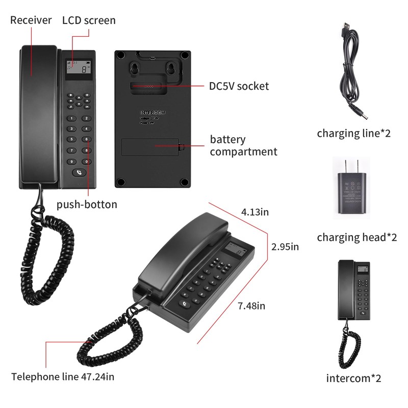 PANDAAR Intercom System for Home Use,Wireless Intercom System Business with
