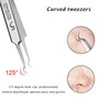 Ingrown Hair Tweezers, 5 Pcs Precision Blackhead Tweezers, Exquisite Black