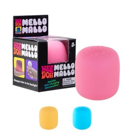 NeeDoh Schylling NeeDoh Mello Mallo - Sensory Toy with a Satisfying Dough Filling - Changes Color in the Sun - Ages 3 and Up - Color May Vary; One Per Pack