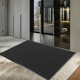 HOMEK Front Door Mat Outside Entrance, 60" x 36" Doormat Outdoor Indoor Entrance, Non Slip Indoor Mats for Entryway, Heavy Duty Waterproof Low Profile Welcome Mat for Entry, Patio, High Traffic Areas