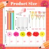 Honeydak 62 Pcs DIY Pencil Flower Arrangement for Teacher Back