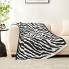 Snuggle Sac Zebra Blanket Black Zebra Print Blanket Twin Size,