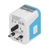International Power Adapter Travel Plug with 4 USB Ports for