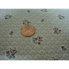 MINI Graphics DOLLHOUSE WALLPAPER- SHEER LACE- GRAY- MNG3253