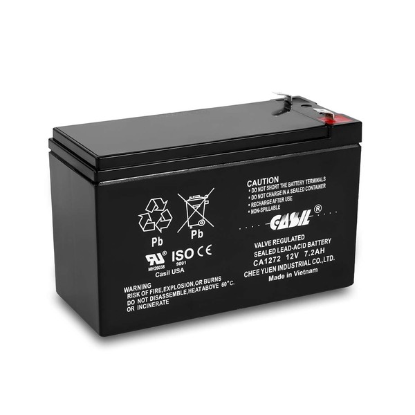 12v 7.2ah CA1272 AGM SLA Sealed Lead Acid Battery Replaces Mighty Max ML7-12 / Power Sonic PS-1270 / Neptune NT-1270 / Universal Power Group UB1270 / EXP1270 / Weize FP1272 / CSB GP1272F2