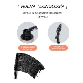 Máscara De Pestañas Impermeable Alarga Volumina Riza