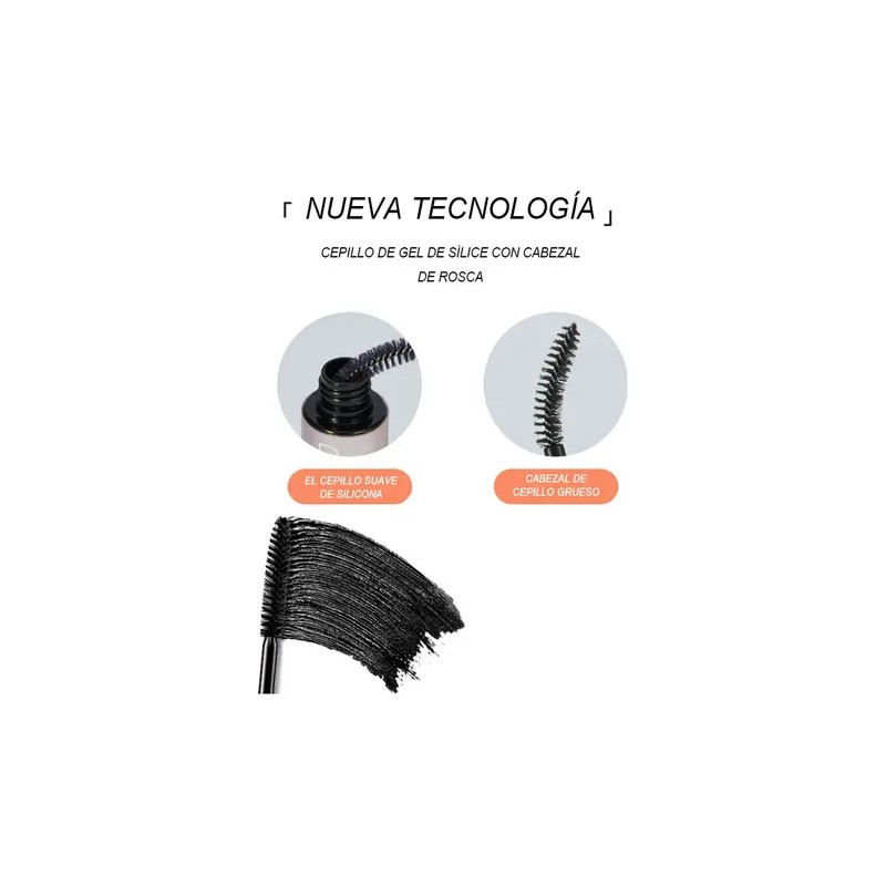 Máscara De Pestañas Impermeable Alarga Volumina Riza