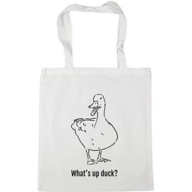 Hippowarehouse What's up duck Tote Shopping Gym Beach Bag 42cm x38cm, 10 litres