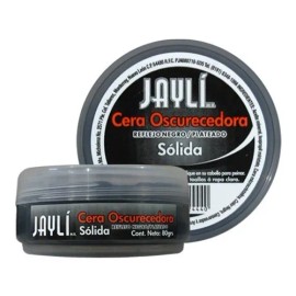 Cera Oscurecedora Sólida Jaylí para cabello con color negro, cubre canas y barba 80 Gr