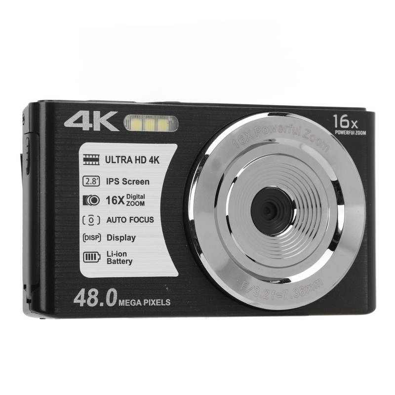 4K Digital Camera 48MP 2.8 Inch 16X Digital Zoom Portable