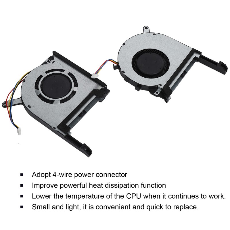 2pcs Laptop CPU GPU Cooling Fans Replacement for ASUS TUF