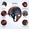 JQF Gear Retro Motorcycle Helmets for Men Women Open Face