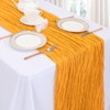 6 Pack Gold Cheesecloth Table Runner 10ft Boho Gauze Fabric