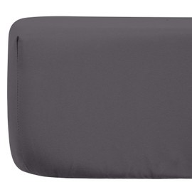 2 Pack Microfiber Crib Sheets for Boys Girls, Fitted Crib Sheet for Standard Crib and Toddler Mattress, Super Soft Microfiber Baby Sheet 28x52x8, Dark Grey