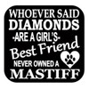 Mastiff Diamonds TP 472 Sticker 6" Decal rescue dog english