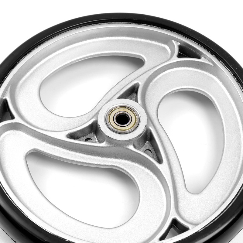 Wealrit 2 Pcs Wheels Replacement for Wheelchairs Solid 8 Inch