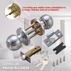 Cerradura de Perilla Banna Acero Inoxidable Puerta Principal Plata