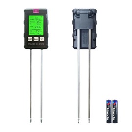 6 in 1 Soil PH Meter Tester, Soil Meter, Soil Tester, Moisture Meter for PH, Light and Moisture, Digital PH Value Meter Soil for Potting Soil, Hydroponics, Vegetable Garden, Lawn