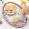 13 Inch Decor Tray for Coffee Table Mother of Pearl