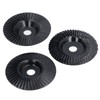 3PCS Set Wood Grinding Wheel Black Color 100mm Diameter 16mm