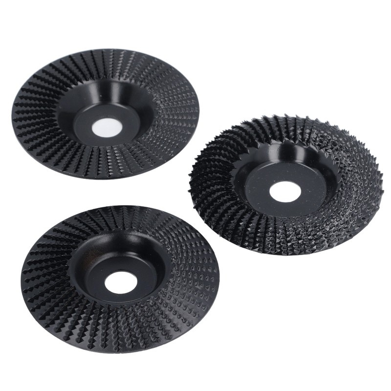 3PCS Set Wood Grinding Wheel Black Color 100mm Diameter 16mm