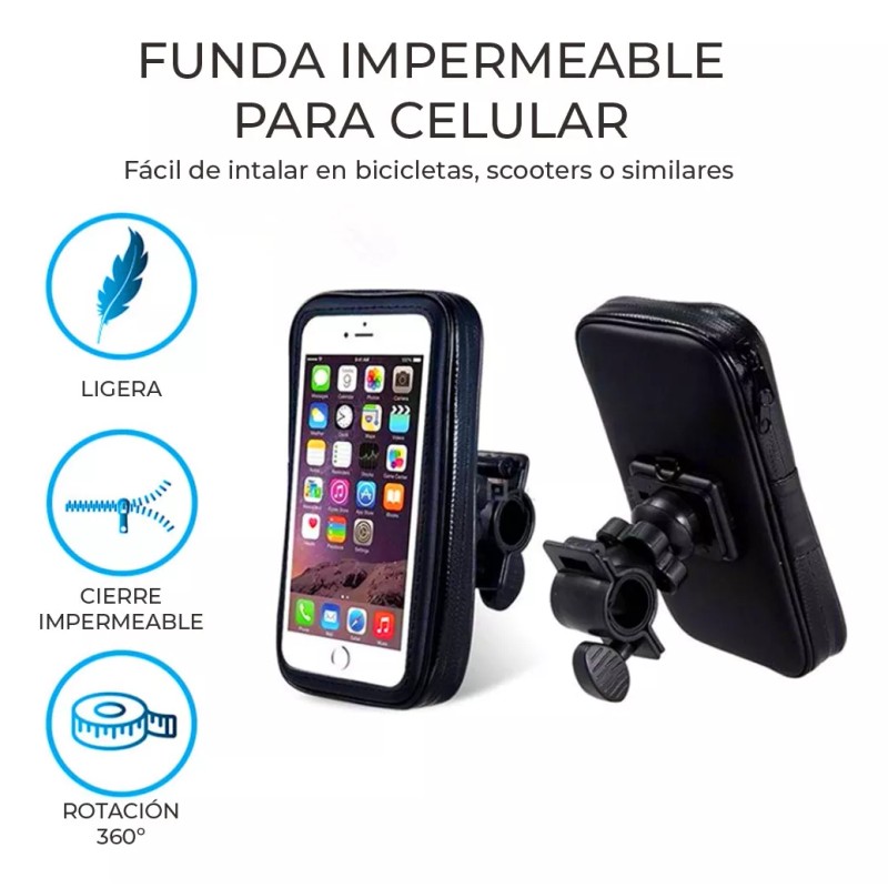EGTMA Soporte Funda Celular Impermeable Para Bici/moto